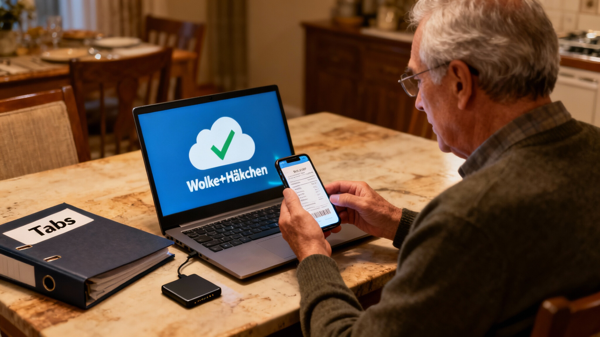 Digitaler Haushaltsordner: Brunos System für Ordnung, Belege & Backups