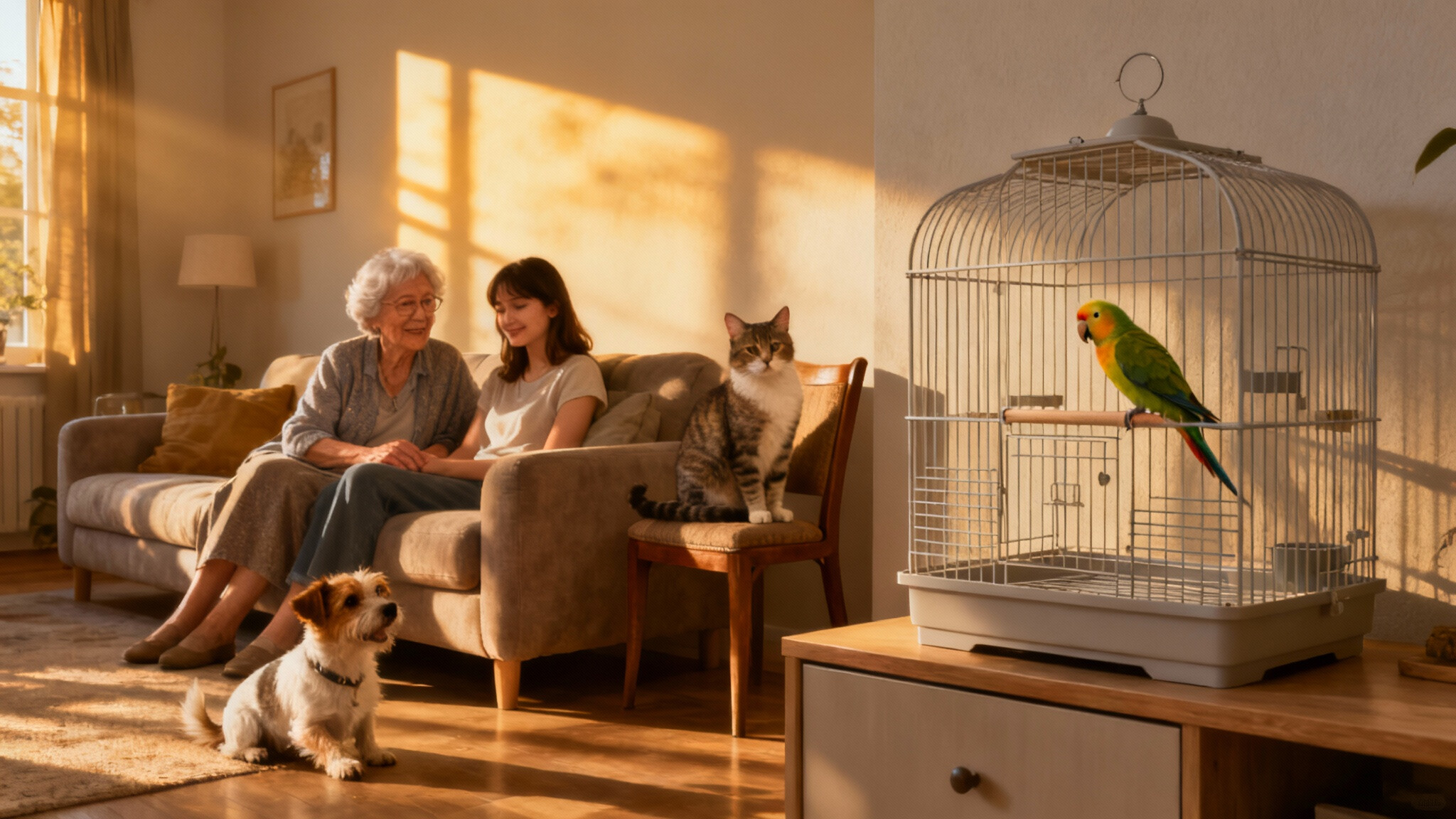 Hund, Katze, Wellensittich? So findest du das perfekte Haustier im Seniorenalltag