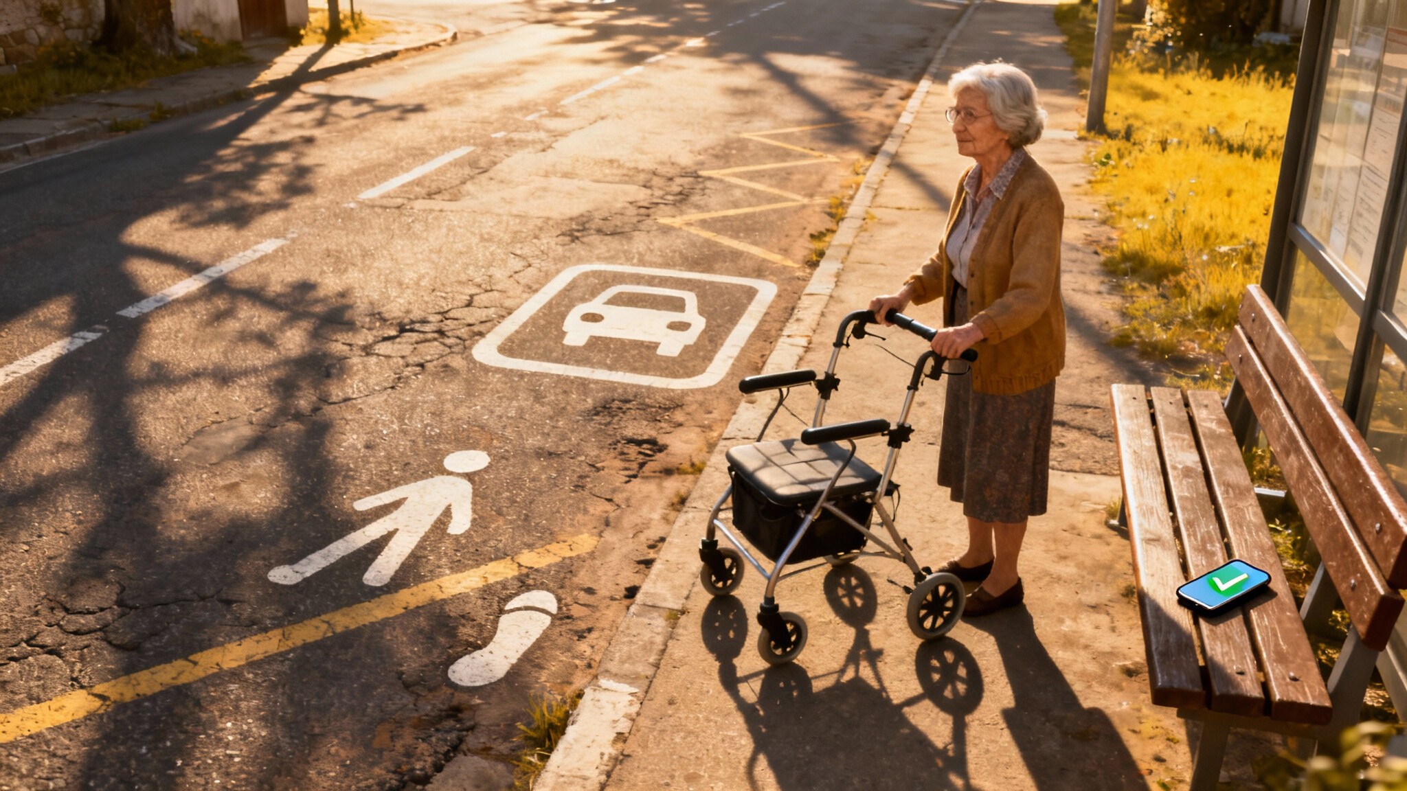 Mobil mit Plan B – Zu Fuß, ÖPNV, Rollator, Mitfahrbank