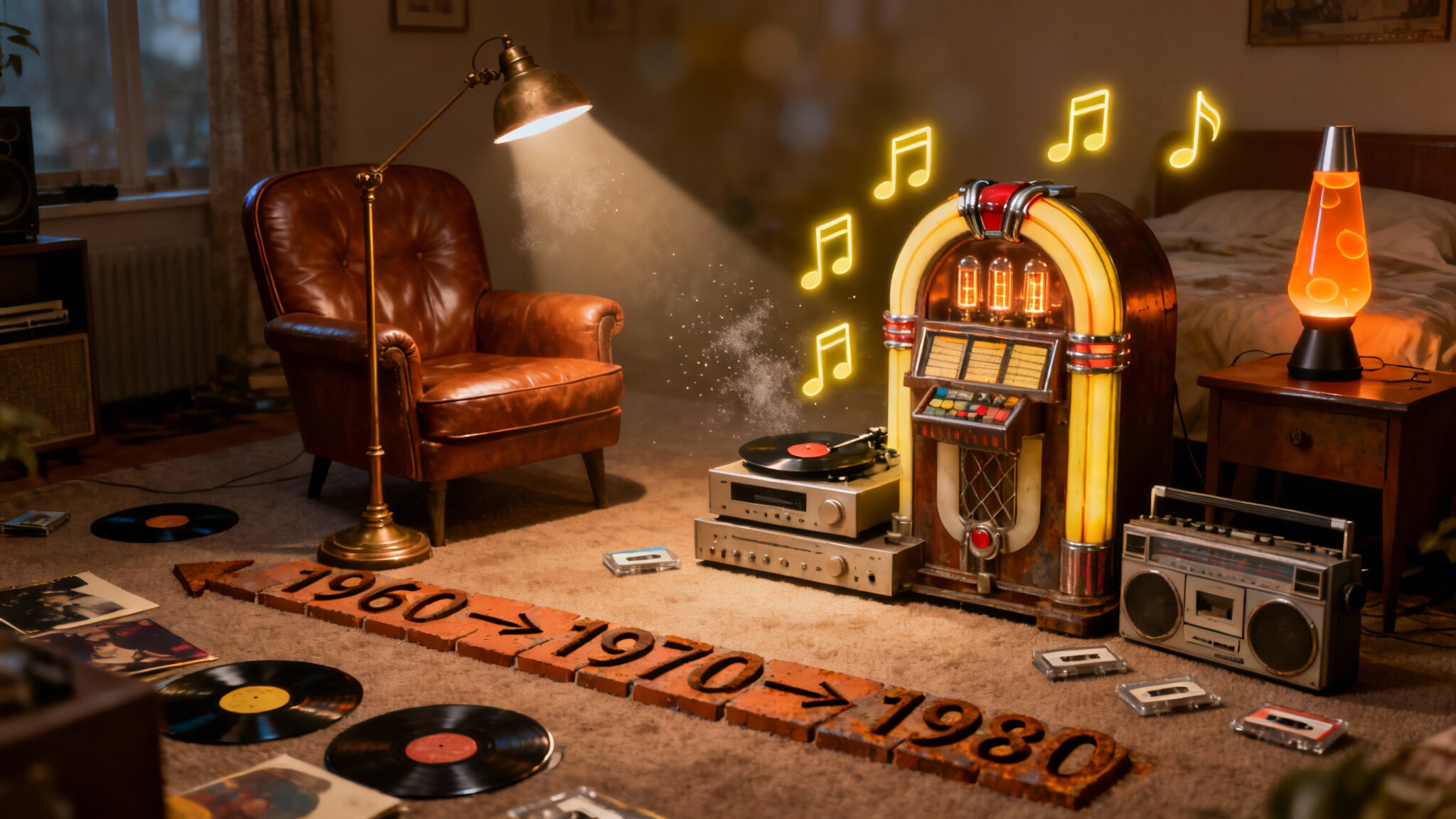 Wenn die Nadel knistert: Brunos Zeitmaschine mit Musik aus den 60ern, 70ern & 80ern