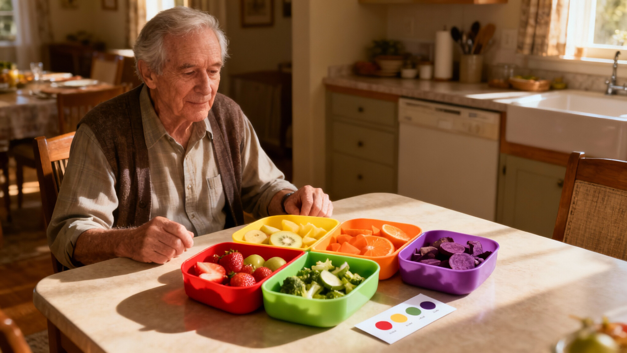Opa isst jetzt bunt – die einfache 5-Farben-Regel für jeden Tag