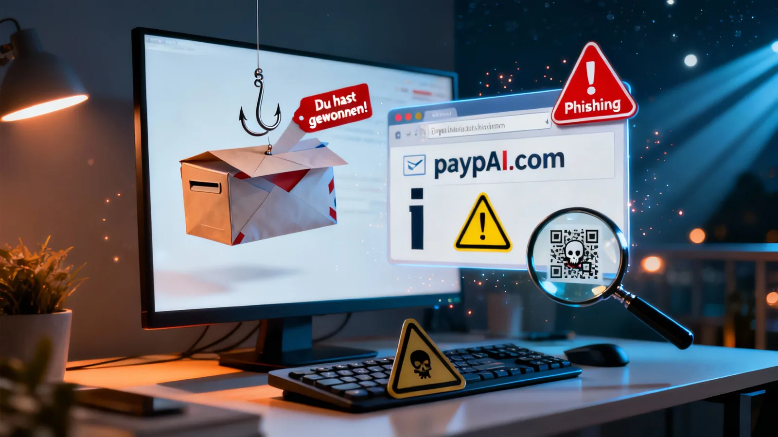 Phishing und falsche Gewinnspiele erkennen