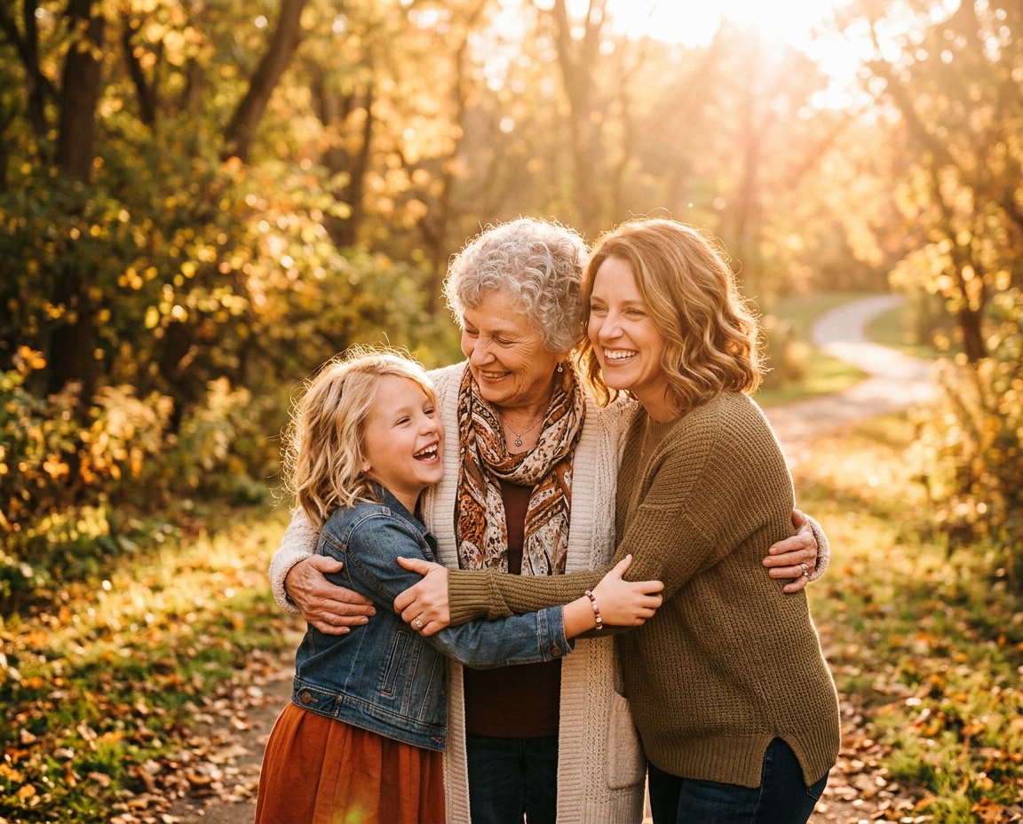 Drei Generationen einer Familie