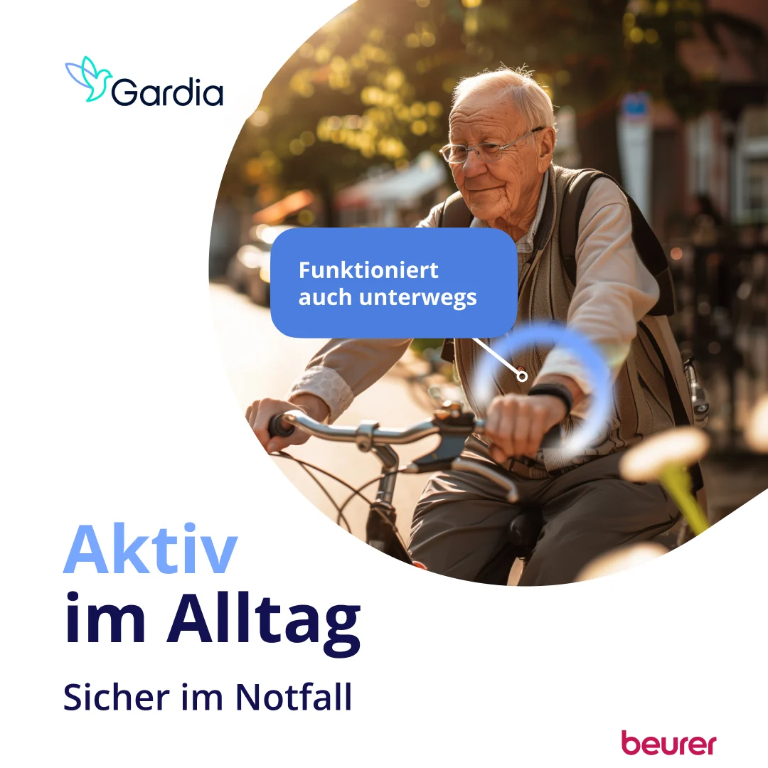 Gardia Notrufarmband im Alltag